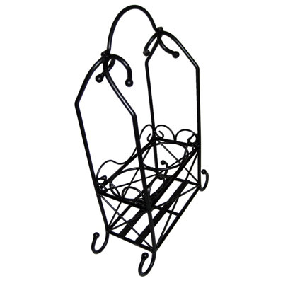 Weronika Tabletop Wine Bottle Rack in Black