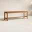 Banc en bois massif Fleur