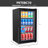 SereneLife 19.7'' W Freestanding 2.5 Cubic Feet Outdoor Rated Beverage Cooler with Glass Door