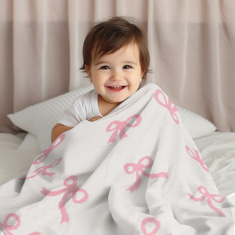 Jeté doux pour enfants à motif de luxe - Ruban