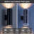 Outdoor Wall Lights Matte Black Up & Down Square Wall Sconces (E26 Base, Bulb Not Included)-170665353-170665352