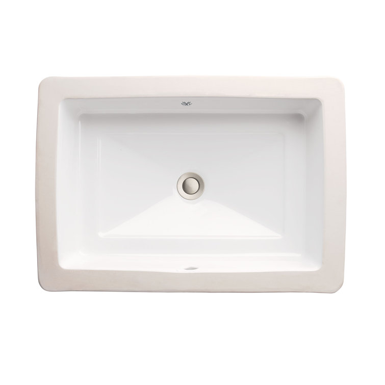 Pop Rectangle Under Counter Bathroom Sink