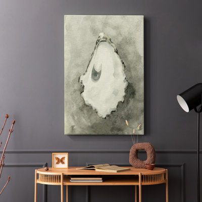 Neutral Oyster Shell III -Gallery Wrapped Cavas