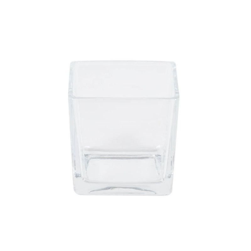 Poitra Glass Table Vase, 3" H x 3" W x 3" D