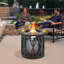 Table de foyer d'extérieur au propane en fer H 25 po x l 32 po avec couvercle Laklynn