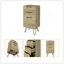 Commode légère H 35 po, l 17 po, plateau supérieur, trois tiroirs, pieds en épingle à cheveux, chêne clair-1349739532