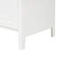 Meuble-lavabo blanc 24 po avec lavabo, tablette ajustable avec armoire, bois massif et deux tiroirs et porte moderne-1259510905