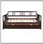 Lit de jour double en bois avec lit gigogne simple, peu encombrant et multifonctionnel pour la vie moderne-264541939