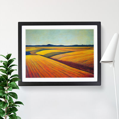 Soothing Wheat Field - Framed Print
