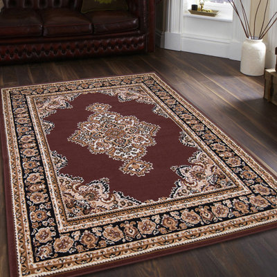 Dark Brown Area Rug -  AllStar Rugs, 825201-dbro-5x7