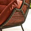 Kouts Cosy Rattan Weave Double Egg Chair Garden With Cushion - Contemporary Modern Design-1025462125