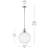 1 Light Pendant with Clear Glass-111187493-111187492-111187497