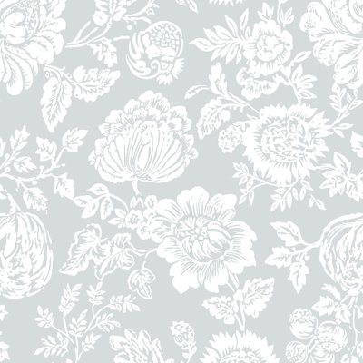 Papier peint bleu Shabby Elegance par Rachel Ashwell Stipple