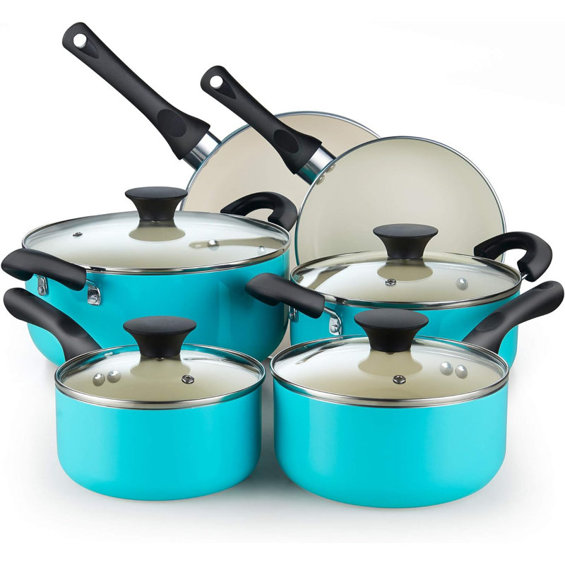 10 - Piece Non-Stick Aluminum Cookware Set