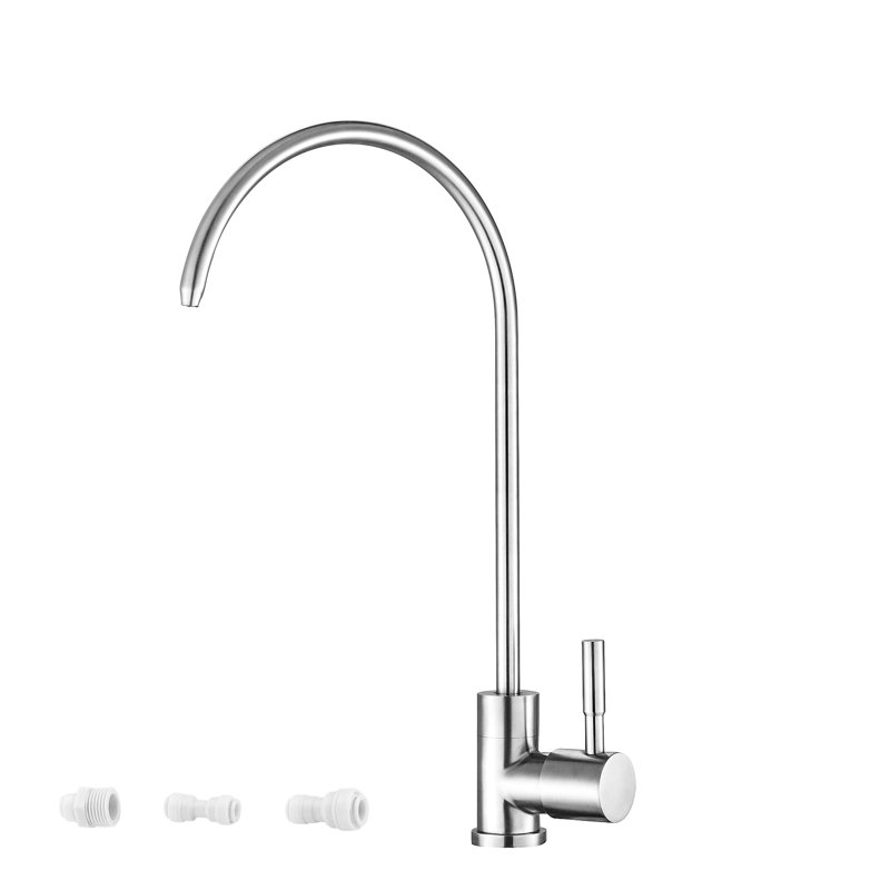 Robinet de cuisine en nickel brossé avec distributeur de savon - Acier inoxydable 304, conception moderne, antirouille, installation sans effort, goutte à goutte, débit de 1,75 gallon par minute, lavabo sur comptoir en rouille forte, corrosion