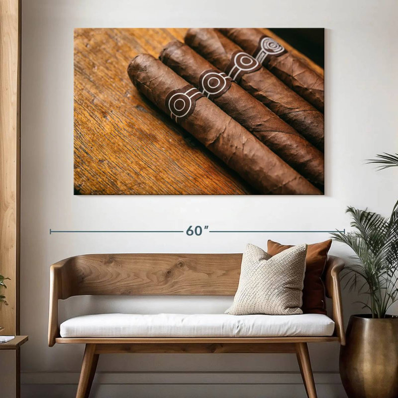 Senne Brown Cuban Cigars, 34" H x 51" W