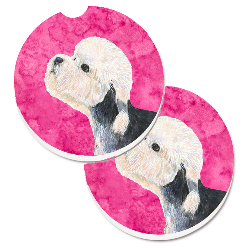 Sous-verre barbu collie voiture, Dandie Dinmont terrier