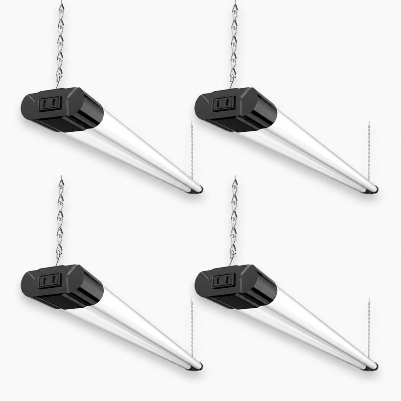 Ensemble de 4 ampoules intégrées 4 lumières DEL T8 intégrées 4 watts 4400 lumens 6500K, 4