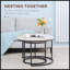 Ensemble de 2 tables gigognes rondes