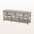 Pizarro 3-Drawer Storage Bench in Light Grey Finished Wood, 16.4'' H X 42'' W X 11.3'' D