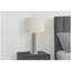 Lighting, 28"h, Table Lamp, Nickel Metal, Ivory / Cream Shade, Contemporary