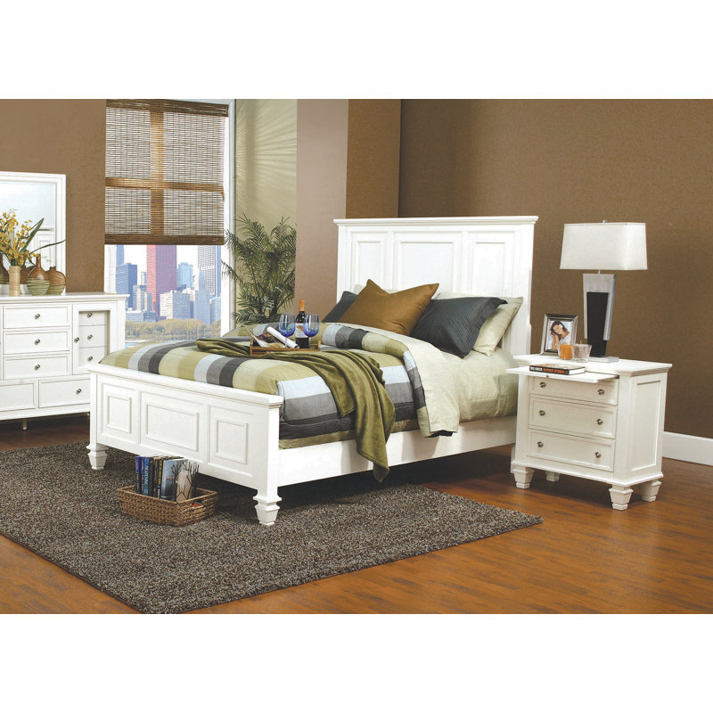 Lit standard Ames, Blanc, Grand lit