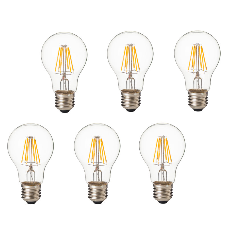 8 watts (75 watts équivalents), DEL A19, ampoule intelligente à intensité variable, blanc chaud (3000K) E26 / culot moyen (standard)