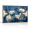 Abstrait floral sur toile, ensemble de 1 reproduction d'art sur toile