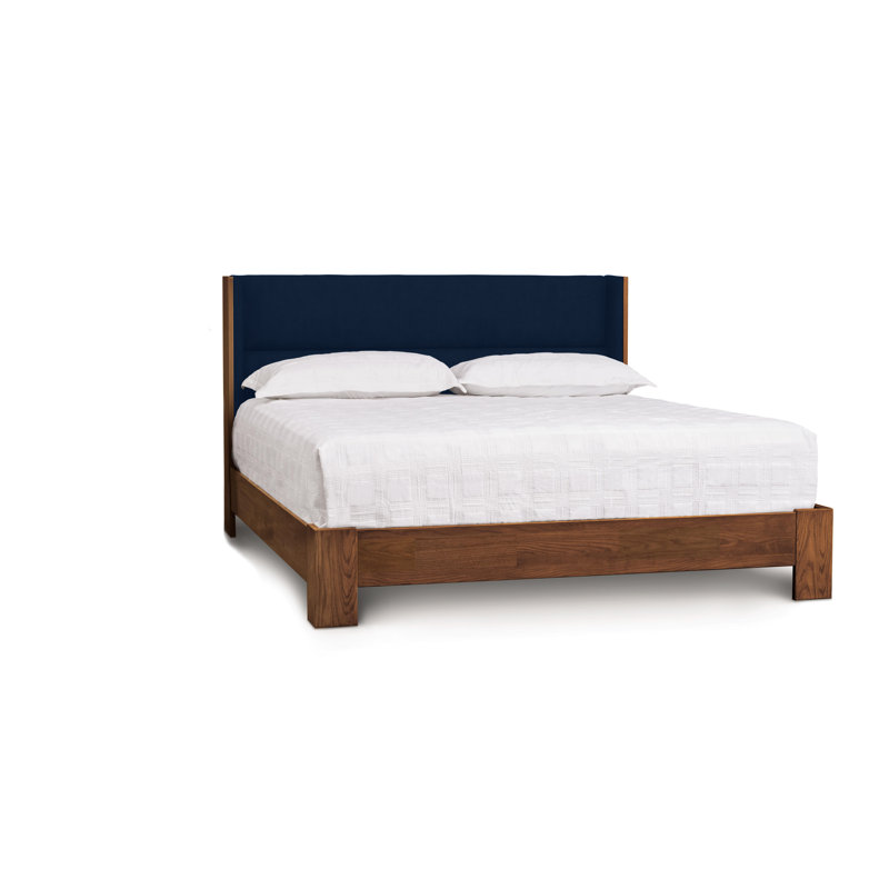 Sloane Wingback Walnut Bed, Queen, Nile, Natural Walnut