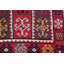 Wool Abstract Area Rug in Red
