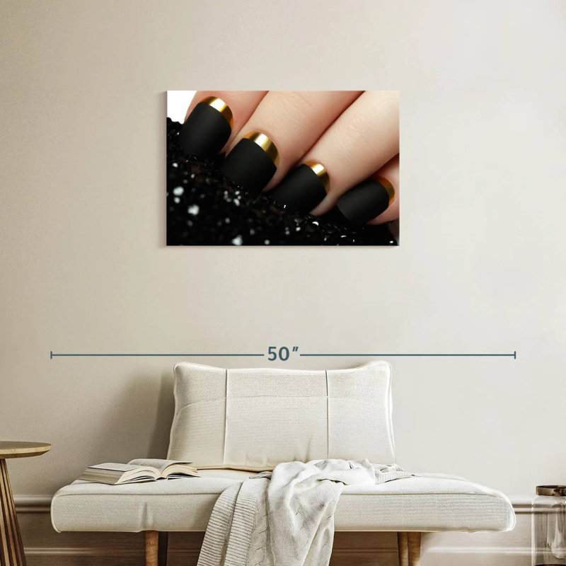 Shuttleworth Matte Black Nails, 20" H x 30" W