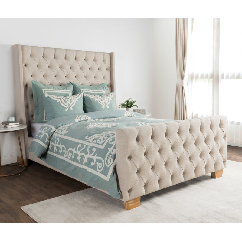 Kent Cotton Sham, Standard, Blue Surf