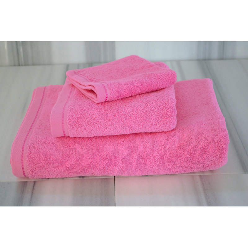 Diamond Bright - Cotton Towel Set, Fuchsia