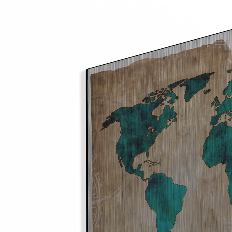 «Sea Map I» par Lightbox Journal, H 24 po x l 24 po