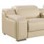 Canapé inclinable en cuir italien italien Gracie Mills Montclair