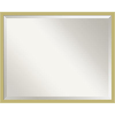 Incline Beveled Wood Framed Wall Mirror