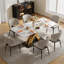 Table de salle à manger rectangulaire de 70,8 po pour 4 à 6 personnes Hugette-1799126118