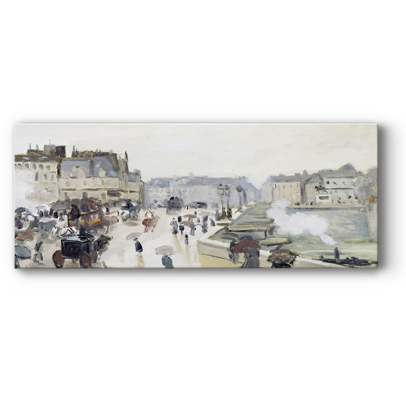 Le pont neuf, 1872, reproduction sur toile, H 8 po x l 20 po x P 1,5 po
