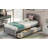 Twin Platform Storage Bed Wood Bed Frame With Two Drawers And Headboard-1334453441