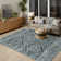 Tribal Geometric Washable Area Rug for Living Room & Bedroom, Non-Slip Moroccan Rug