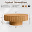 Table basse ronde 35 po fabriquée à la main en bois massif-1739896300-1732708690