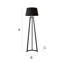 Cylah 148cm Matte Traditional Floor Lamp