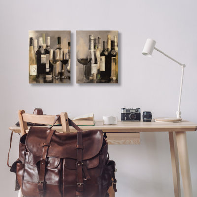  Ensemble de 2 impressions sur toile Kitchen Kitchen Bottles par Carol Robinson