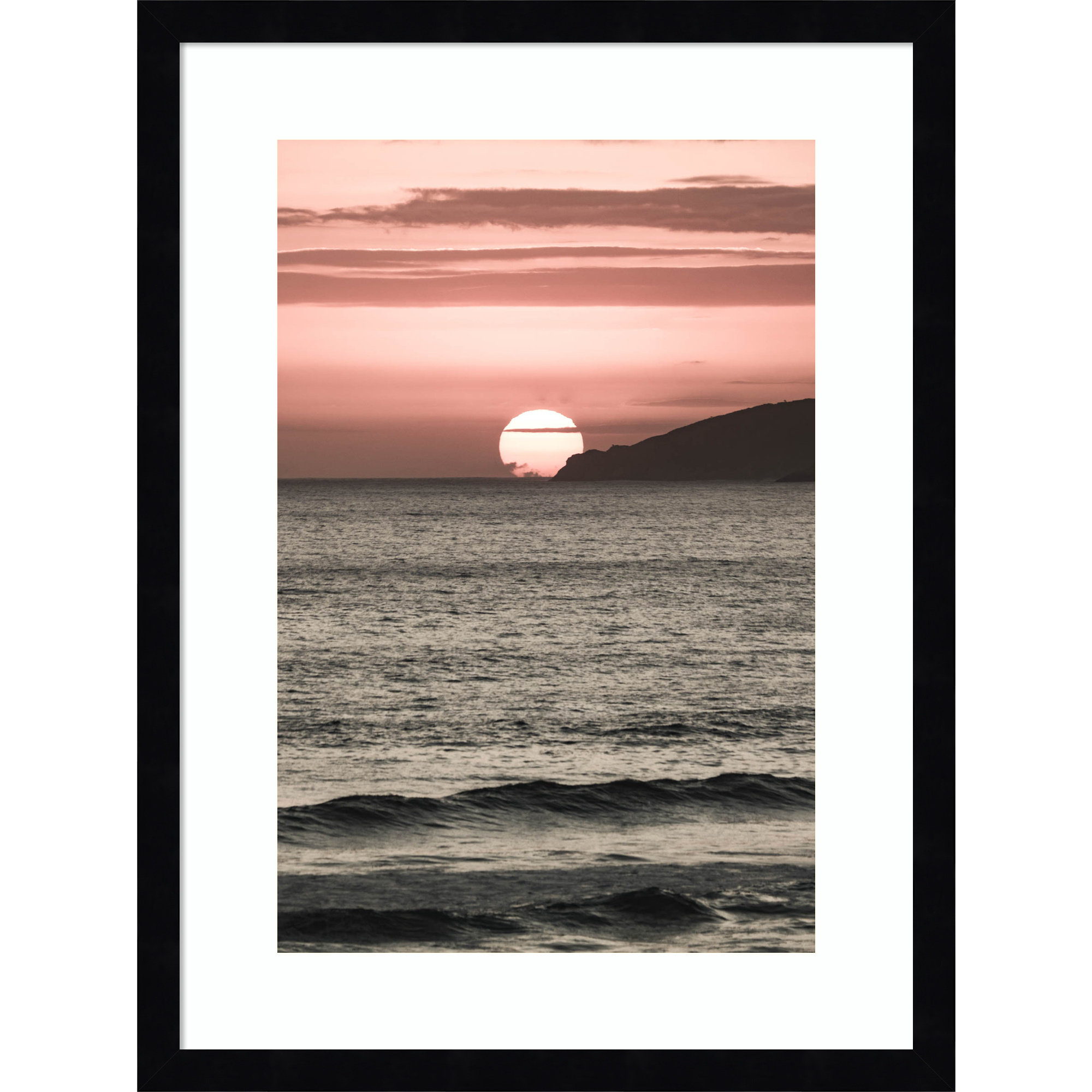 Melting Skies by Shot by Clint Wood Framed Wall Art Print, Black , 21" H x 16" W