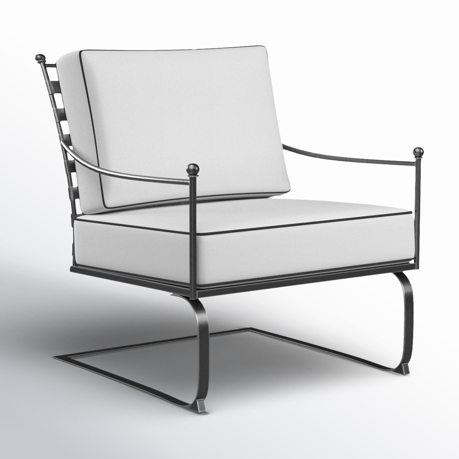 Lucier Sunbrella® Patio Lounge Chair, Canvas Natural Sunbrella® Canvas