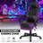 Reclining Computer Chair with Footrest & Detachable Lumbar Support 360 Degree Swivel-183082436