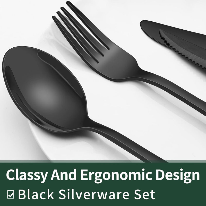 Latitude Run® Katylynn Stainless Steel Flatware Set - Service for 12