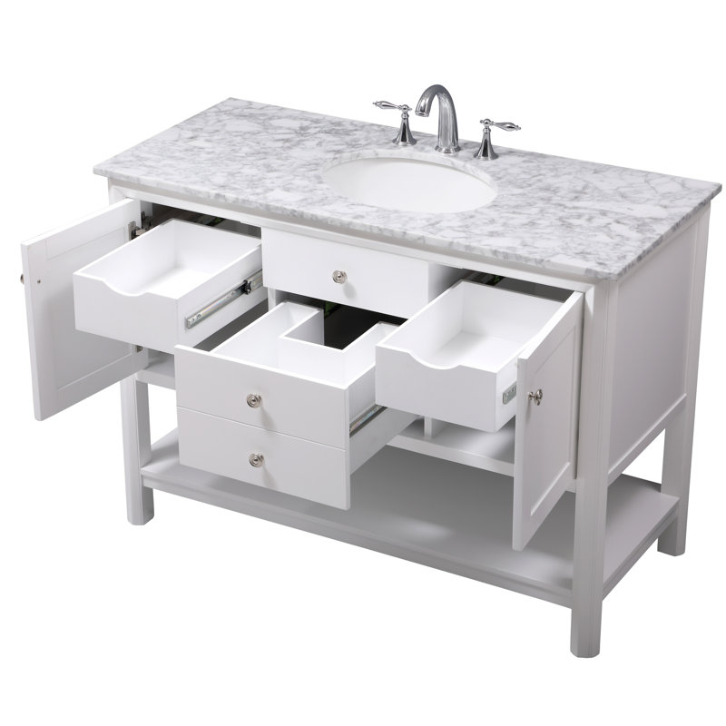Ensemble de meuble-lavabo simple 48 po Newsoms, Blanc