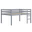 Lit mezzanine en bois avec échelle-2062081762