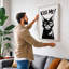 Kiss Me Cat Modern - Wrapped Canvas-684509767-684509764